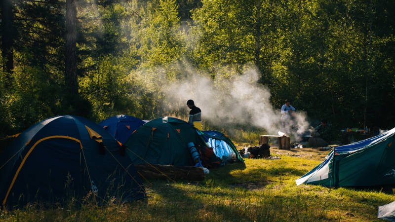Überfüllte Campingplätze